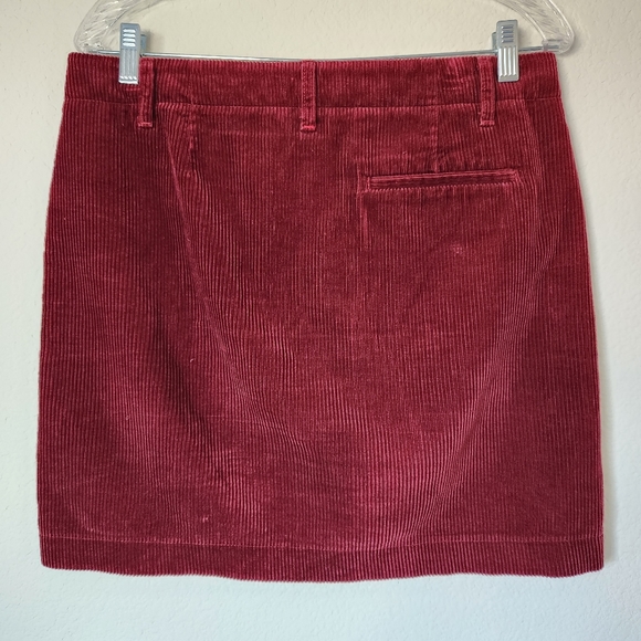 Ines De La Fressange Paris Rust Corduroy Mini Skirt Size 6 - Picture 4 of 7